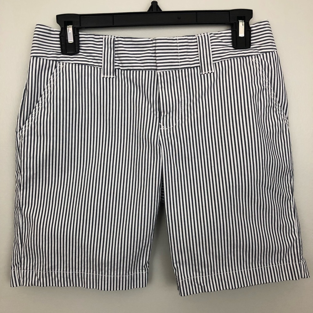 Tommy Hilfiger Navy White Stripe Bermuda Shorts